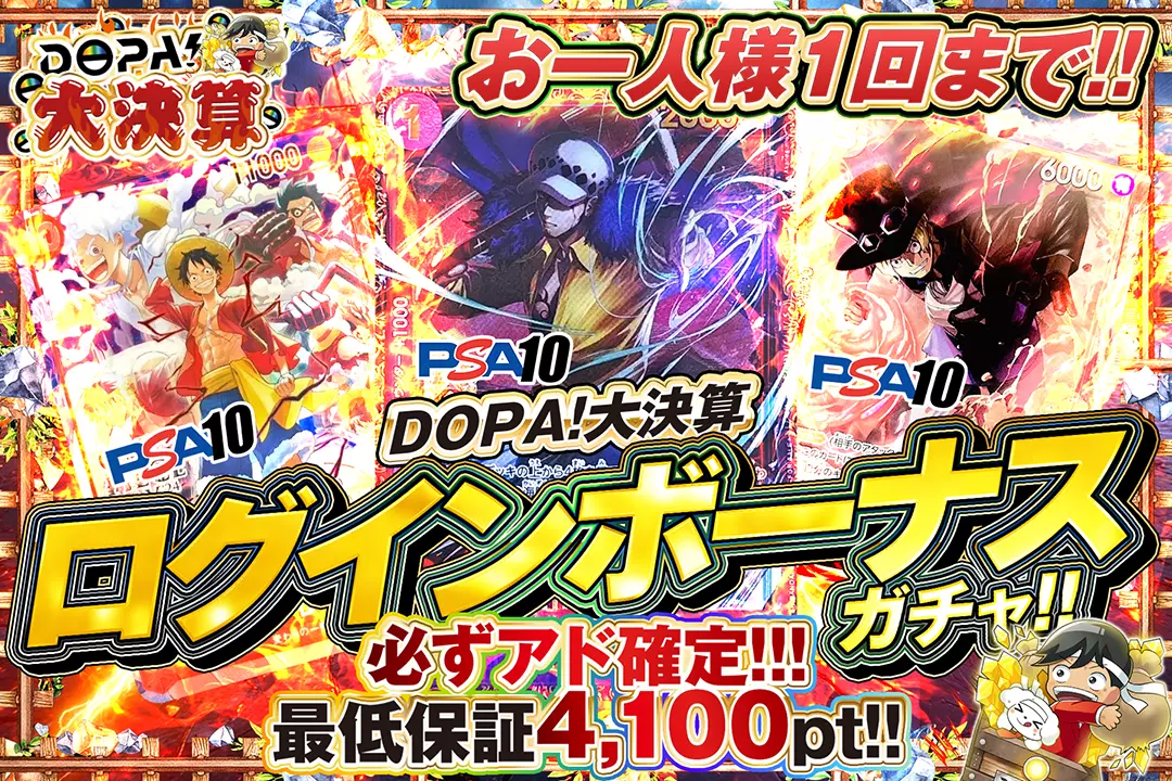 DOPA!大決算 ログインボーナス
