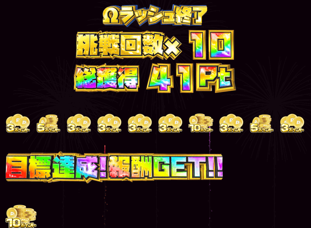 挑戦回数 × 10