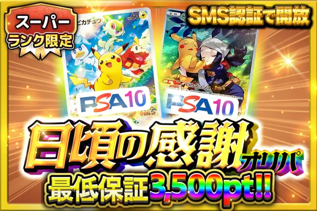 オリパレット 日頃の感謝オリパ（3000pt）